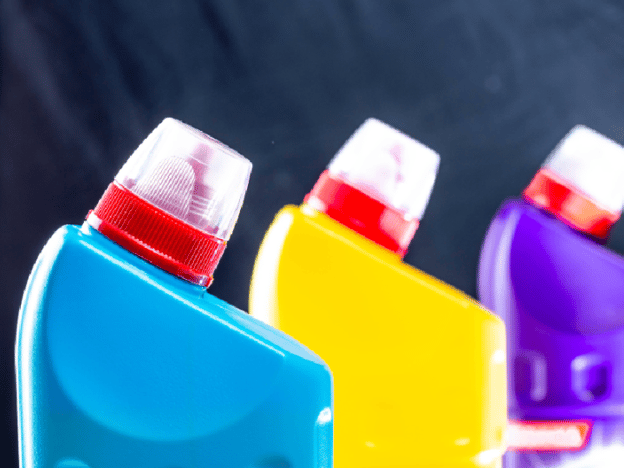 Plastic detergent bottles by Marco Verch Professional via Flikr.