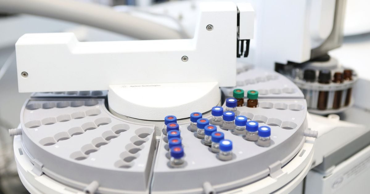 A close up image of lab medical equipment.